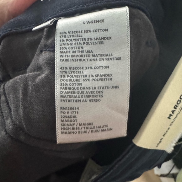 L'AGENCE Margot High-Rise Skinny Jeans Size 26 NWT - Picture 14 of 16